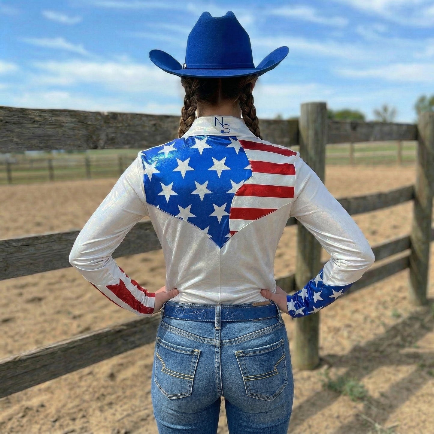 Stars & Stripes Metallic Rodeo Shirt