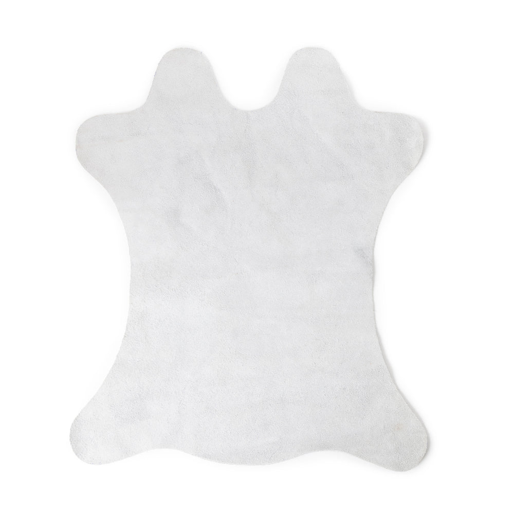 Cowhide Table Runner '' SET OF 4 '' in Silver Mist