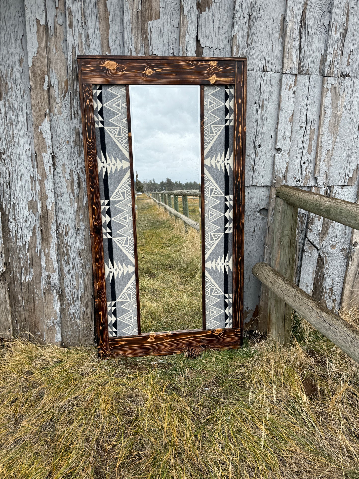 Diamond Ridge White Full Length 6ft Mirror