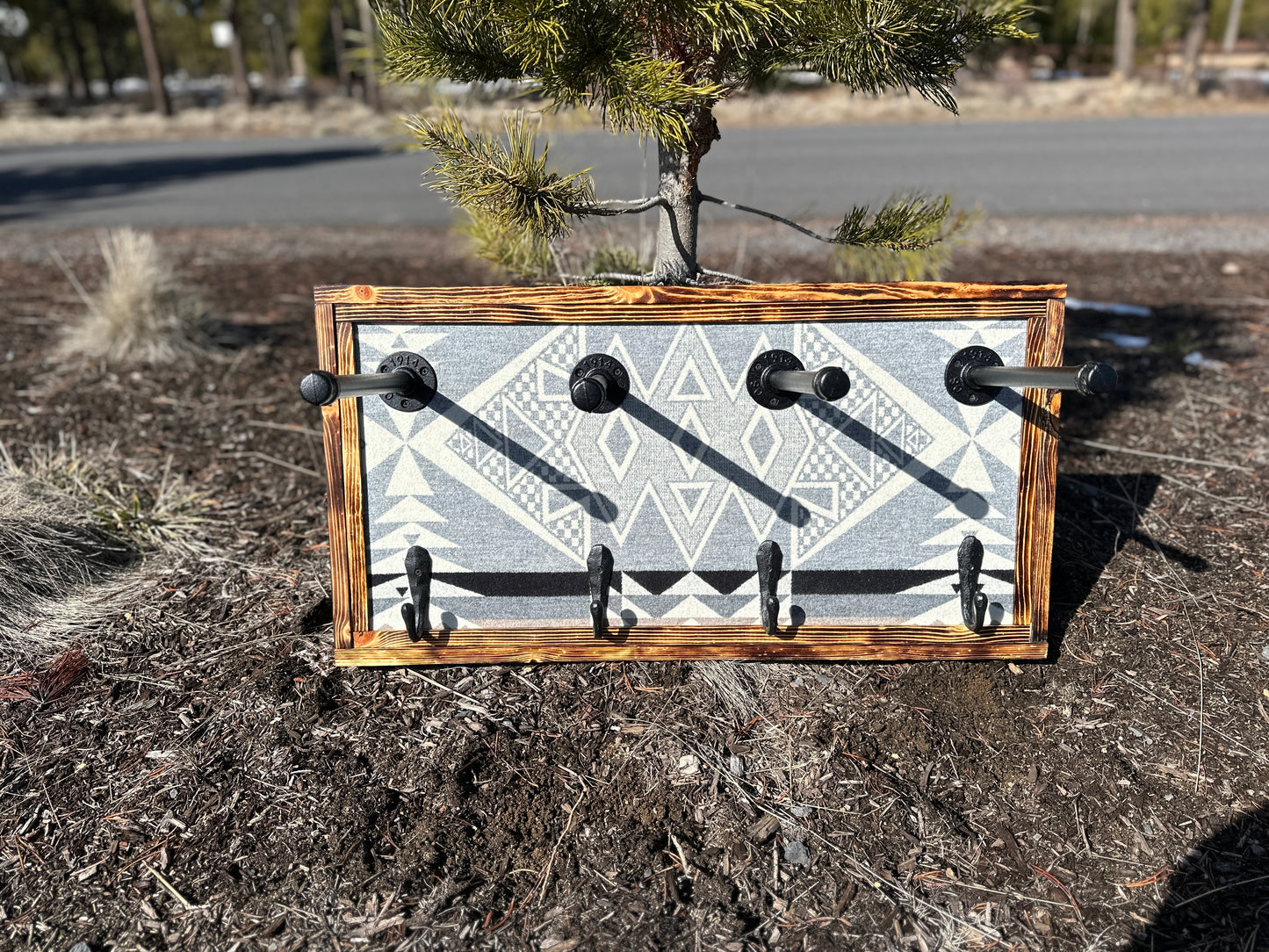 2 Hat Cowboy Hat Rack