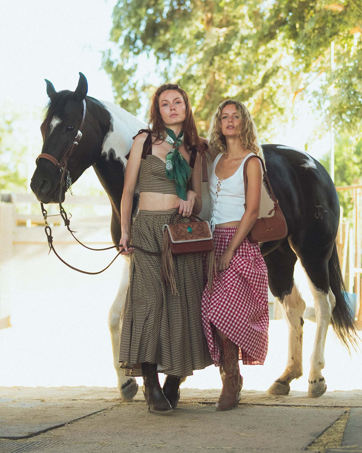 Wild Rag With Handtooled Leather Slider - Western Sky