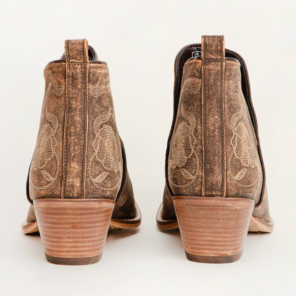 South West Booties - Brown Calfskin