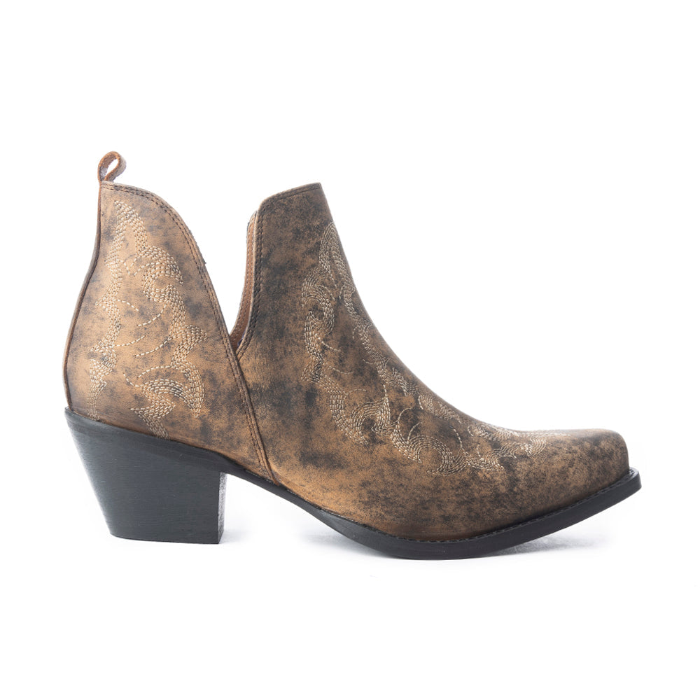 Moonlight Mesa Booties - Crackle Brown