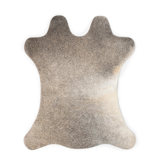 Cowhide Table Runner '' SET OF 4 '' in Silver Mist