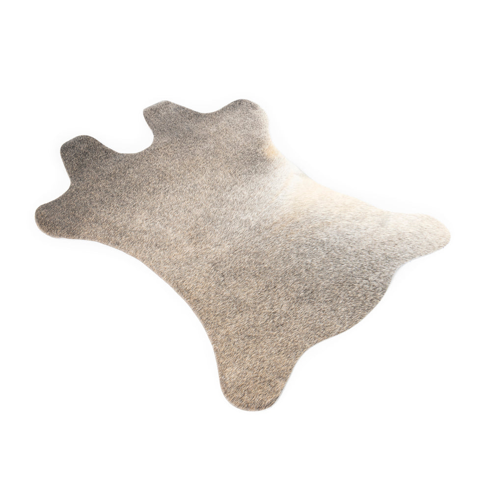 Cowhide Table Runner '' SET OF 4 '' in Silver Mist