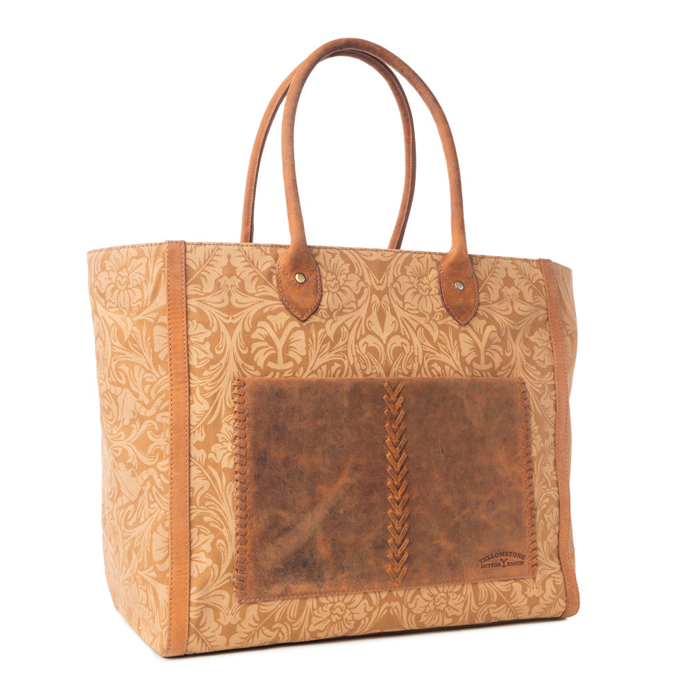 Yellowstone Chief Weekender Bag with Pockets - Amber