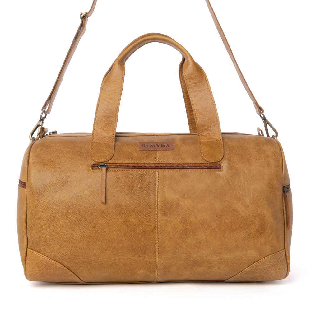 Cattle Drive Hairon Leather Traveller Bag - Bridle Ivory