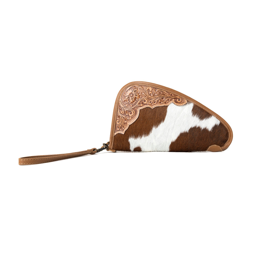 Cowhide & Leather Gun Case - Sunlit Sand