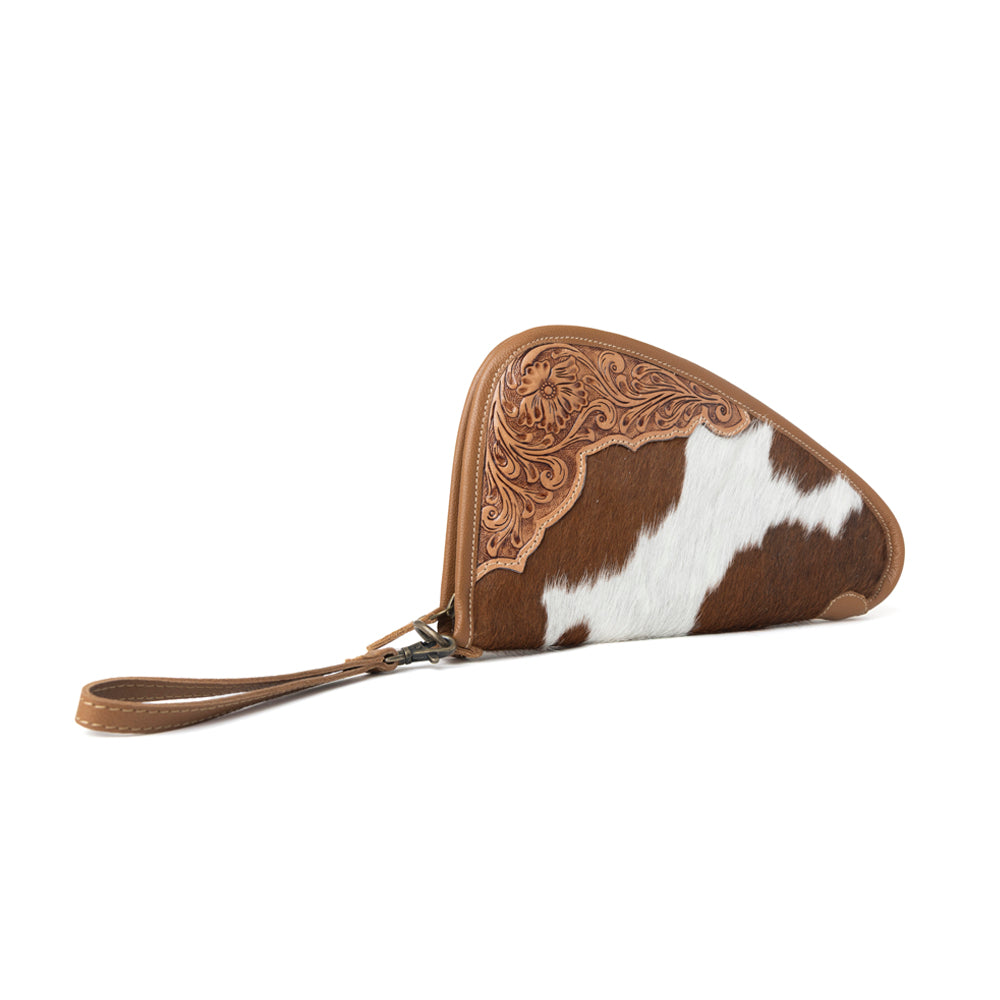 Cowhide & Leather Gun Case - Sunlit Sand