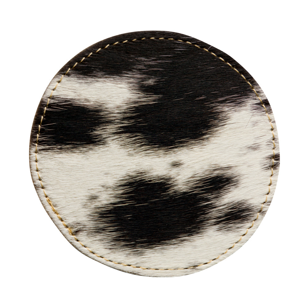 Cowhide Coasters S/4
