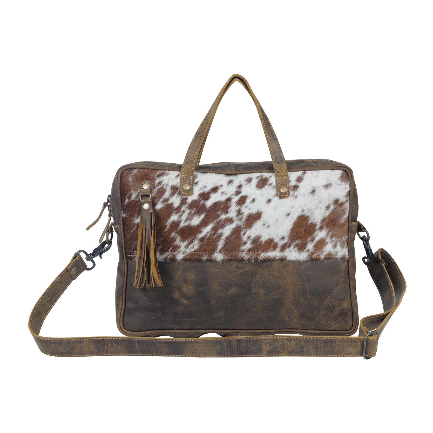 Serenity Hair-On Leather Laptop Bag