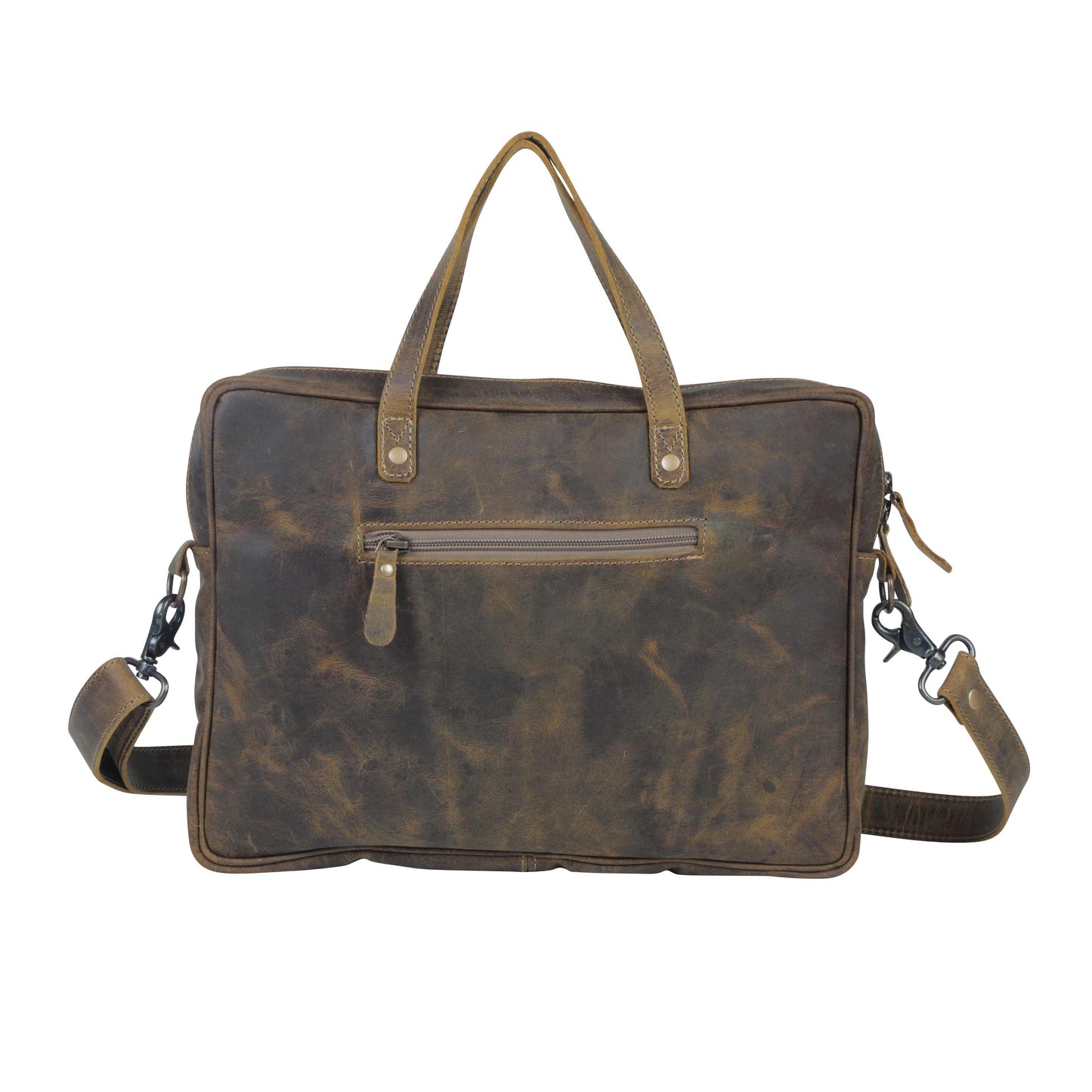 Serenity Hair-On Leather Laptop Bag