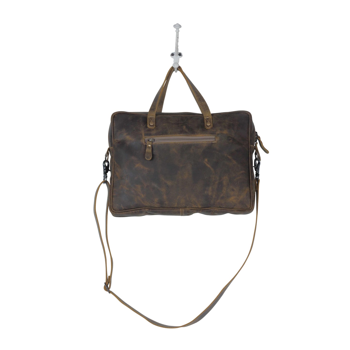 Serenity Hair-On Leather Laptop Bag