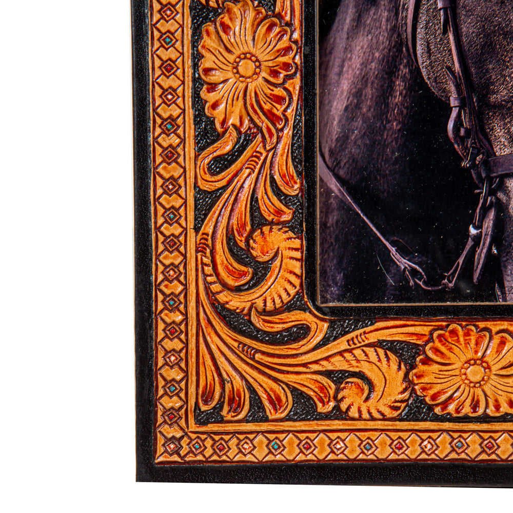 Classic Country Hand Tooled Photo Frame