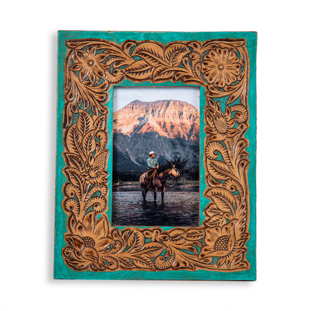 Time of Traditions Hand Tooled Photo Frame