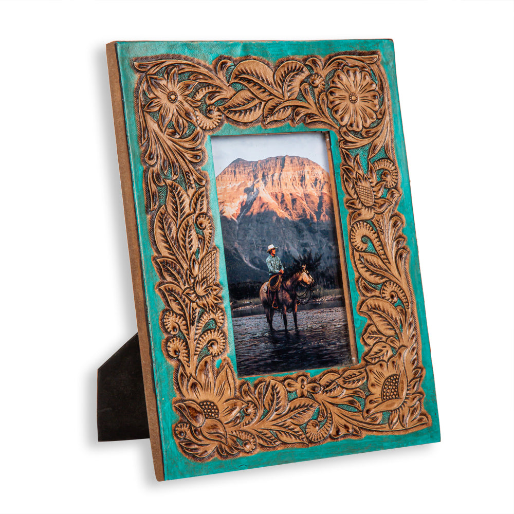 Time of Traditions Hand Tooled Photo Frame