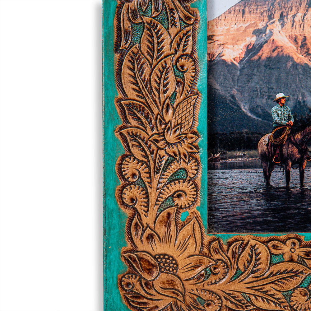 Time of Traditions Hand Tooled Photo Frame