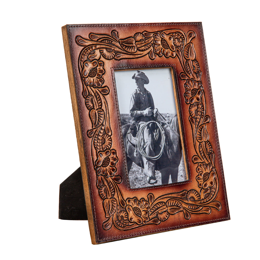 Hand Tooled Photo Frame